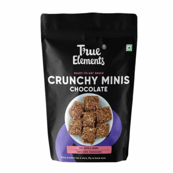 Buy TRUE ELEMENTS CHOCOLATE CRUNCHY MINIS 100GMS Online & Get Upto 60