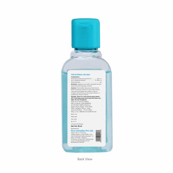 Pearldew Sanitizer (Sea Breeze) | Aloe & Neem | Paraben Free | 60Ml (Pack Of 12)
