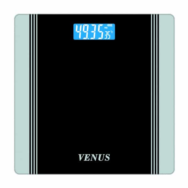 Venus (India) Electronic Digital Personal Bathroom Weight Machine | Upto 180Kg | Eps-1199-New-Silver