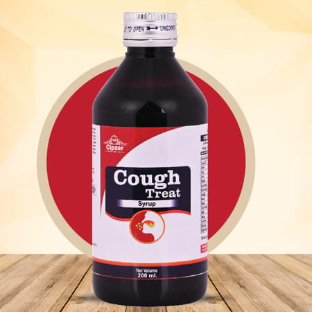 Cipzer Cough Treat Syrup | Ayurvedic Cough Syrup | For All Types Of Cough(Pack Of 1 (100 Ml)