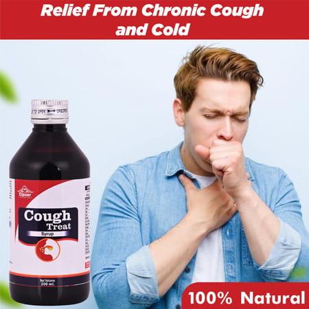Cipzer Cough Treat Syrup | Ayurvedic Cough Syrup | For All Types Of Cough(Pack Of 1 (100 Ml)