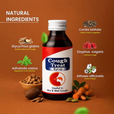 Cipzer Cough Treat Syrup 100ml | Supports Respiratory Health & Relief From Cough (Pack Of 1)