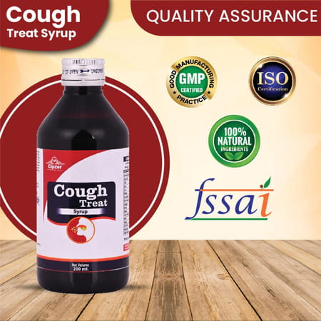 Cipzer Cough Treat Syrup | Ayurvedic Cough Syrup | For All Types Of Cough(Pack Of 1 (100 Ml)