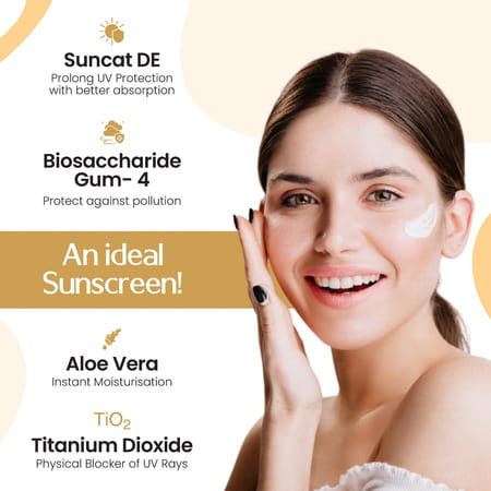 Sunhalt Gold Spf 50 Tube Of 60gm Hydrating Sunscreen