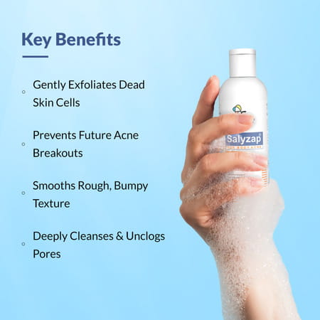 Fixderma Salyzap Body Wash 2% Salicylic Acid For Acne Clean Pores Suitable For Acne Prone Skin 100ml