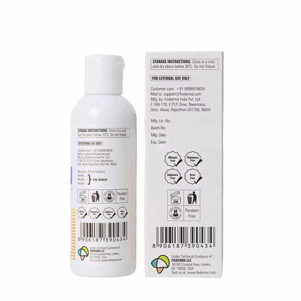 Fixderma Salyzap Body Wash 2% Salicylic Acid For Acne Clean Pores Suitable For Acne Prone Skin 100Ml