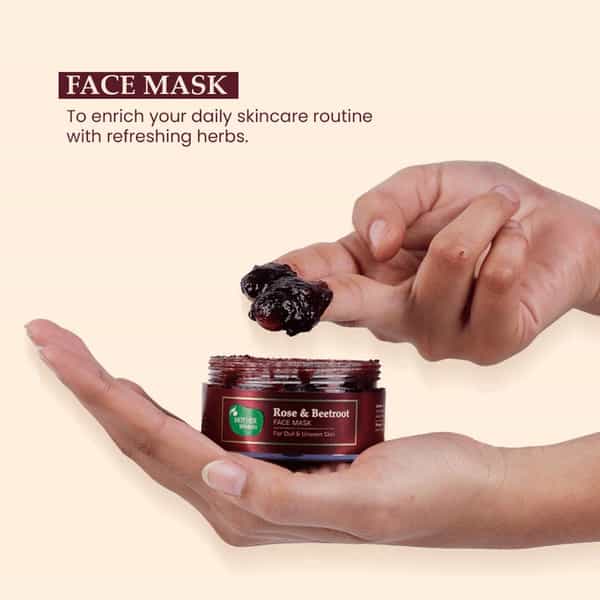 Mother Sparsh Rose & Beetroot Ubtan Face Mask For Dull & Uneven Skin-50Gm