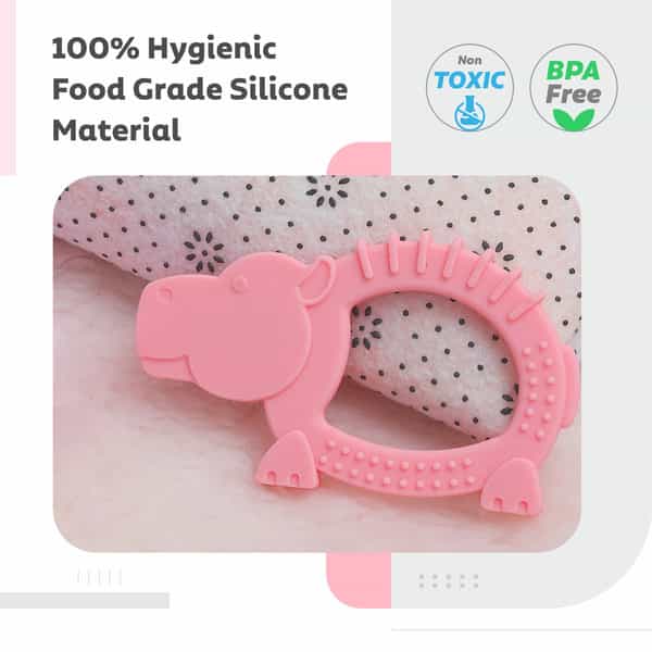 R For Rabbit Tiny Bites Safari (Hippo Pink)