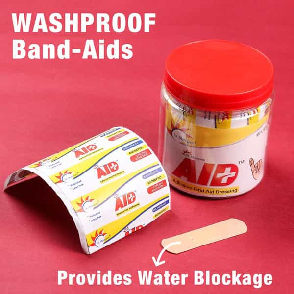 Dr. Aid Washproof Bandage - 100 Strips