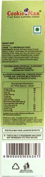 Cookieman Brandy Snap Cookies - 120Gm