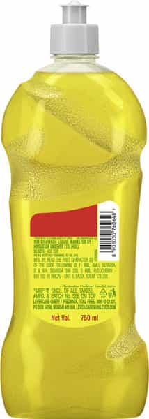 Vim Dishwash Liquid Gel Lemon - 750Ml Bottle