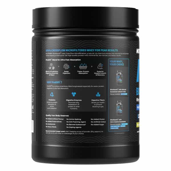 Nutrabay Bioabsorb Whey Protein Powder | Prodifi Blend | 26G Per Scoop | Kesar Badam Pista - 500G