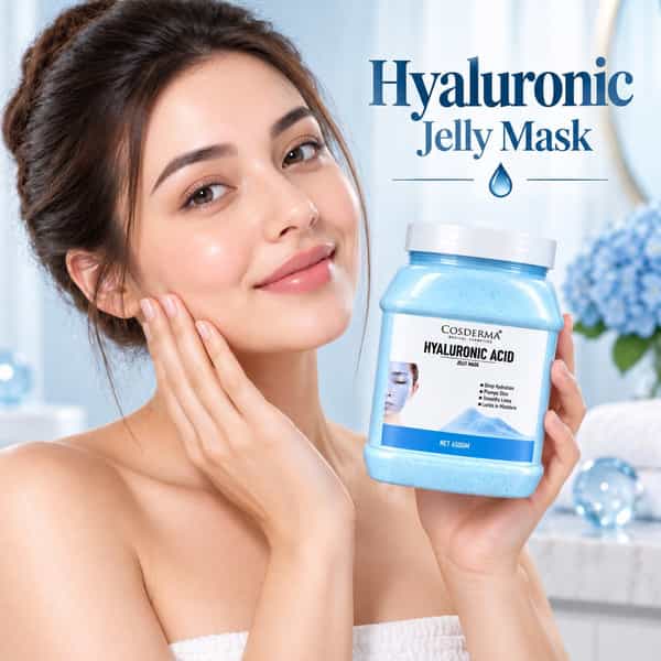 Cosderma Hyaluronic Acid Jelly Mask 650Gm | Deep Hydration For Smooth | Plump & Radiant Skin