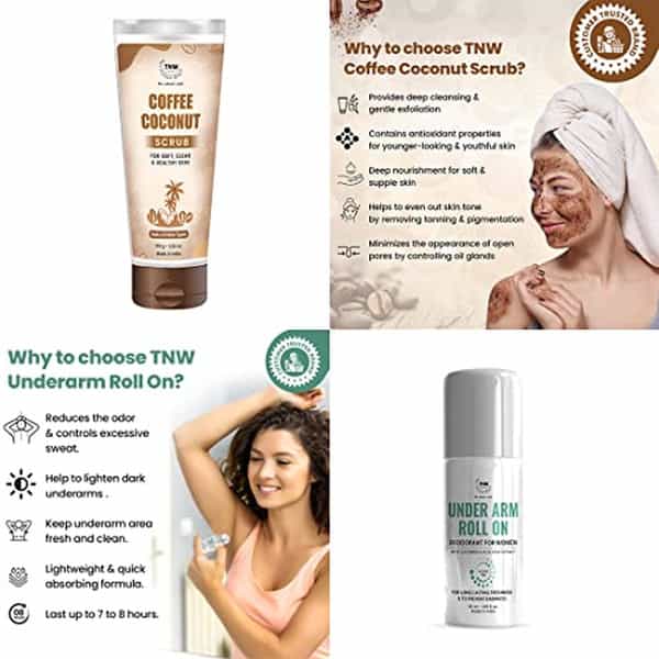 Tnw The Natural Wash Under Arm Roll On And Coffee Coconut Scrub