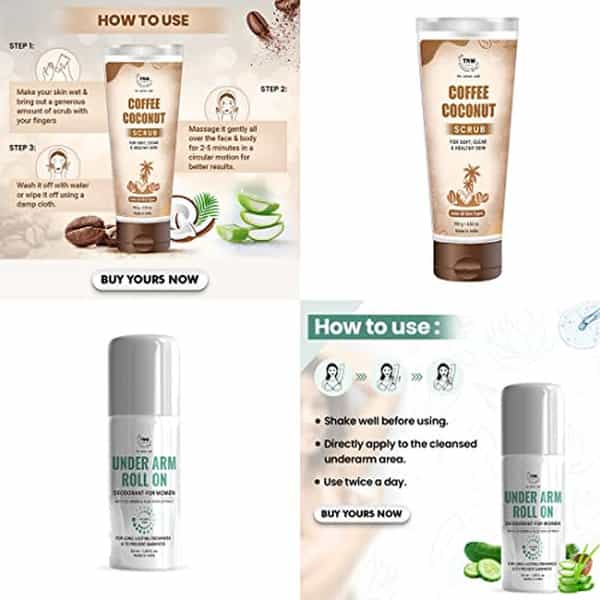 Tnw The Natural Wash Under Arm Roll On And Coffee Coconut Scrub