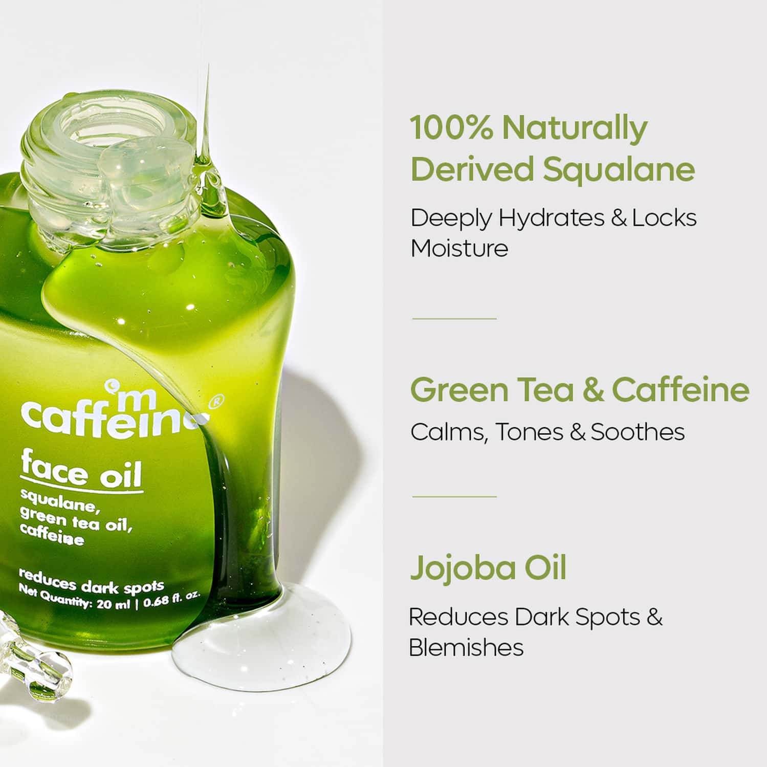 Buy MCAFFEINE GREEN TEA FACE OIL Online & Get Upto 60 OFF at PharmEasy