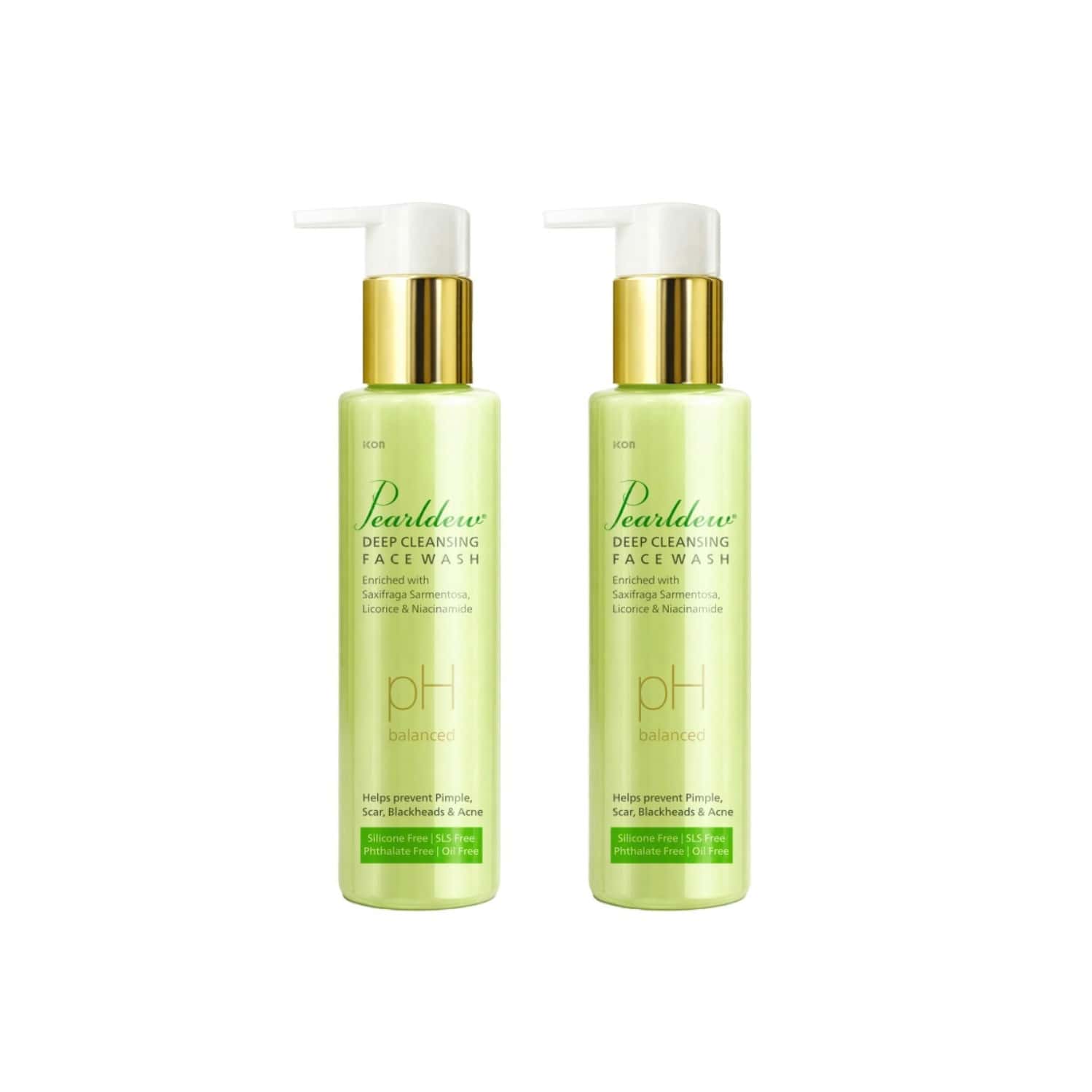 Pearldew Deep Cleansing Face Wash 100 Ml | Neem & Aloe Vera | Paraben Free (pack Of 2)