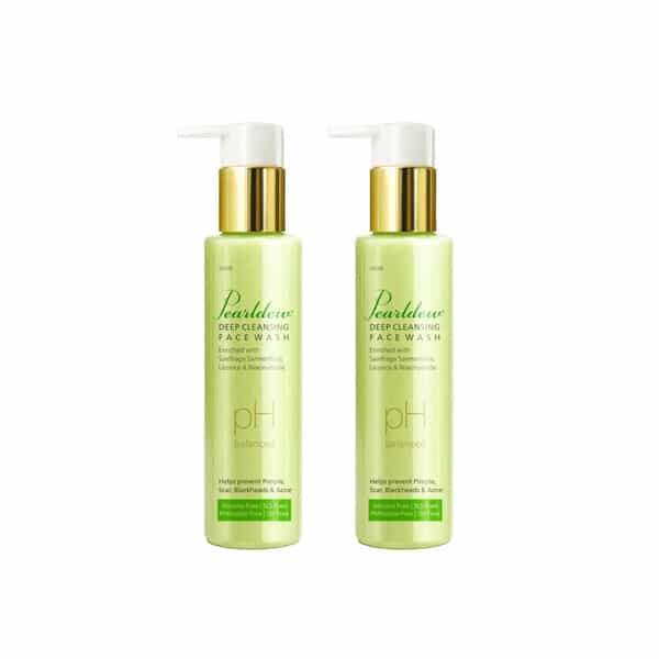 Pearldew Deep Cleansing Face Wash 100 Ml | Neem & Aloe Vera | Paraben Free (Pack Of 2)