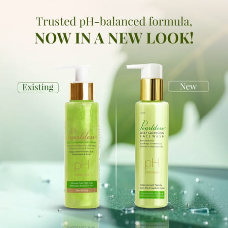 Pearldew Deep Cleansing Face Wash 100 Ml | Neem & Aloe Vera | Paraben Free (Pack Of 2)