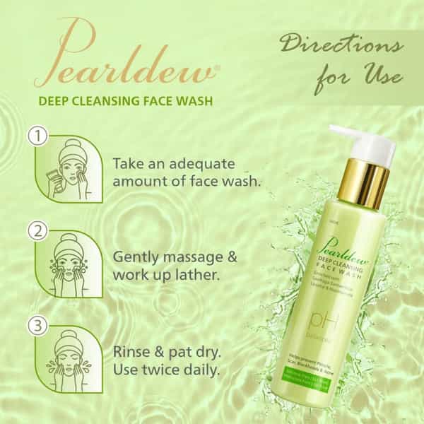 Pearldew Deep Cleansing Face Wash 100 Ml | Neem & Aloe Vera | Paraben Free (Pack Of 2)