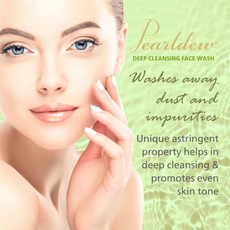 Pearldew Deep Cleansing Face Wash 100 Ml | Neem & Aloe Vera | Paraben Free (Pack Of 2)