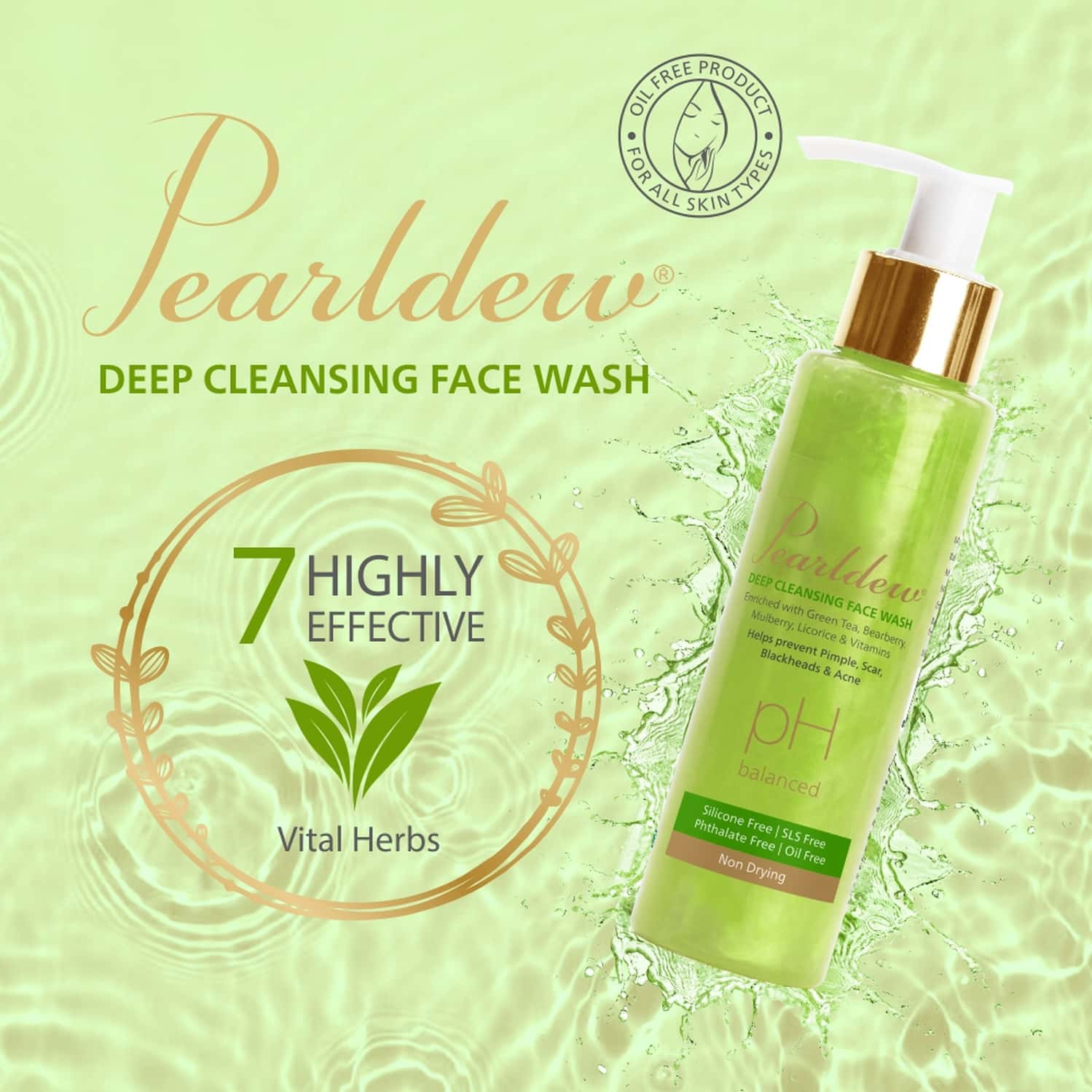 Buy PEARLDEW DEEP CLEANSING FACE WASH 100 ML NEEM & ALOE VERA