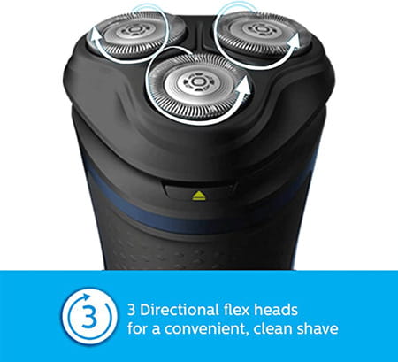 Philips Cordelss Electric Shaver S1323/45-Up To 40 Min Of Shaving (Silver)