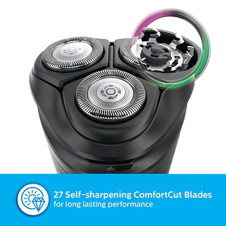 Philips Cordelss Electric Shaver S1323/45-Up To 40 Min Of Shaving (Silver)