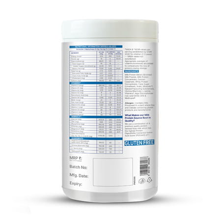 Gritzo Supermilk Growth (2-6Y Boy & Girl) | 6G Protein Powder (Creamy Vanilla | 400G)