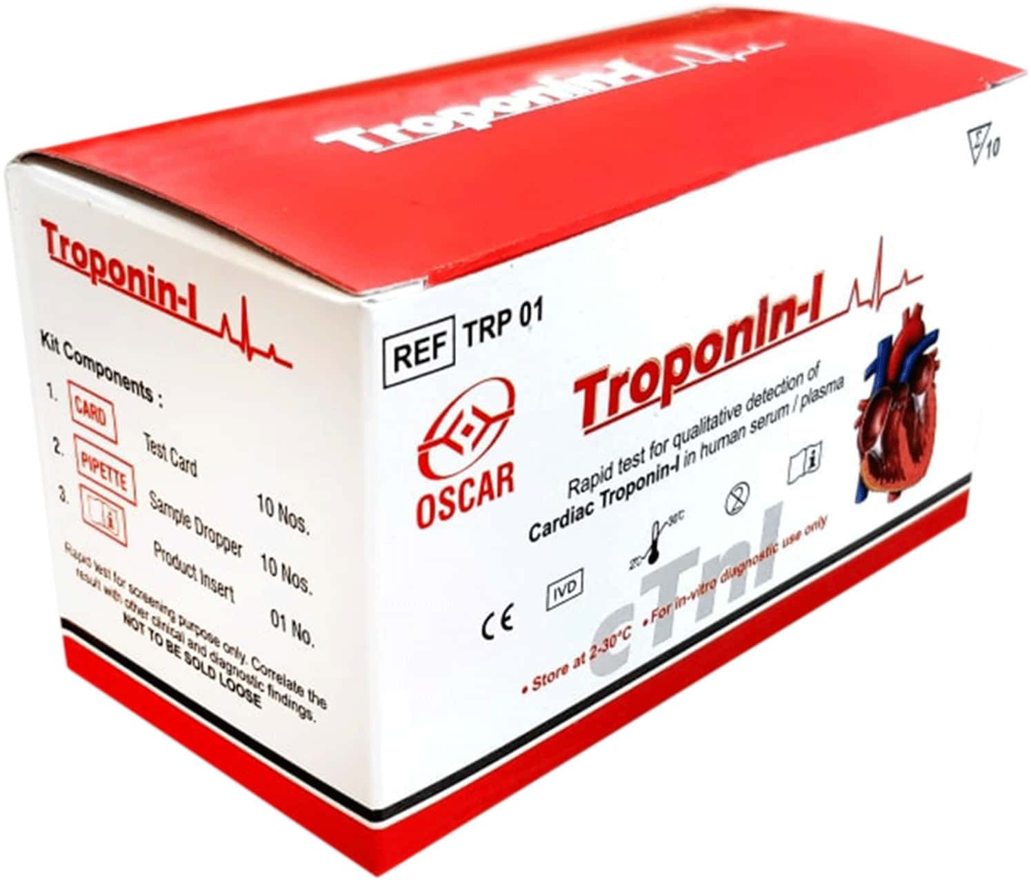 Oscar Troponin Kit | 10 Tests