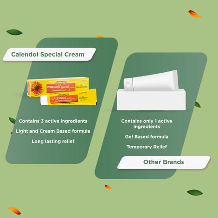 Medisynth Calendol Special | Antiseptic Cream For Wounds | Cuts | Burns & Scars | B.no. 69 | 20G X2