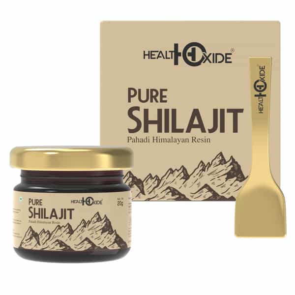 Healthoxide Pure Himalayan Shilajit Resin | Rich In Fulvic Acid | For Strength Power & Stamina| 20G