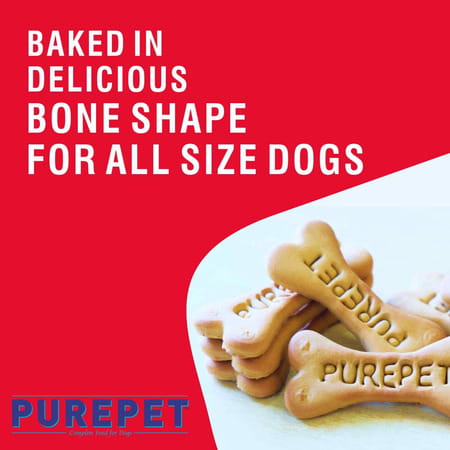 Purepet Dog Biscuit Treats Mutton Flavour 800Gm Pack | All Life Stages