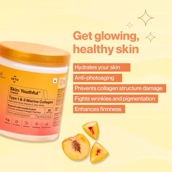 Rose Water & Collagen Combo Pack | Rose Water Hydrating & Marine Collagen Powderpeach Mango Flavour