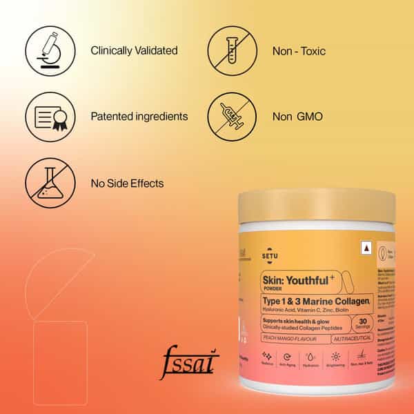 Rose Water & Collagen Combo Pack | Rose Water Hydrating & Marine Collagen Powderpeach Mango Flavour