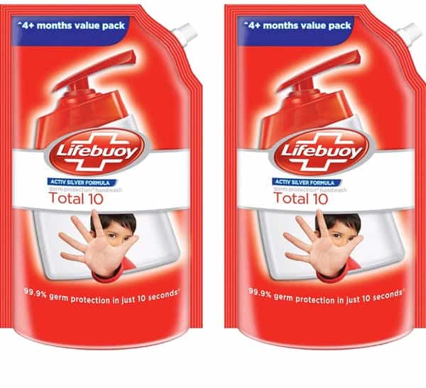 Lifebuoy Total 10 Active Natural Hand Wash - 750 Ml (Pack Of 2)