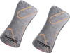 Elegant Fur Memory Foam Neck Support Pillow (Set Of 2) Grey