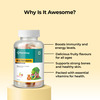 Pharmeasy Multivitamin Gummies For Kids And Adults Lemon & Strawberry Flavour Bottle Of 30 Gummies