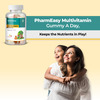 Pharmeasy Multivitamin Gummies For Kids And Adults Lemon & Strawberry Flavour Bottle Of 30 Gummies