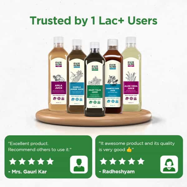 Everherb Aloe Vera Juice With Pulp - Rejuvenates Skin & Hair - 1L Bottle (By Pharmeasy)