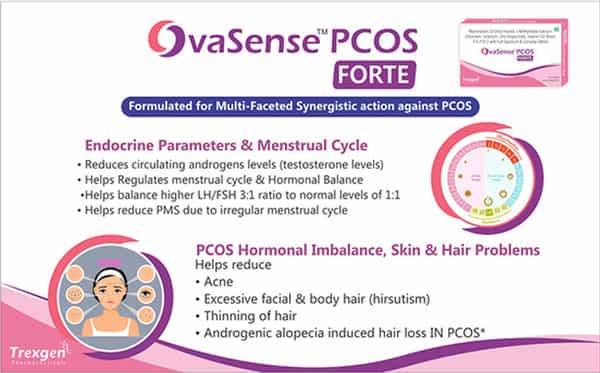 Trexgen Ovasense Pcos Forte Myo-Inositol D-Chiro Inositol Tablets - 30 Tablets