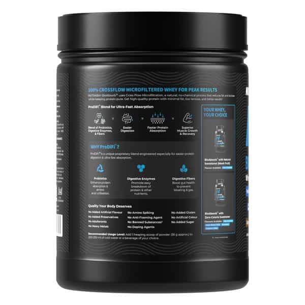 Nutrabay Bioabsorb Whey Protein Powder | Prodifi Blend | 26G Per Scoop | Dalgona Coffee - 500G