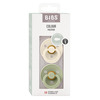 Bibs Colour 2 Pack Latex Size 1 Ivory/Sage - 0+ Months