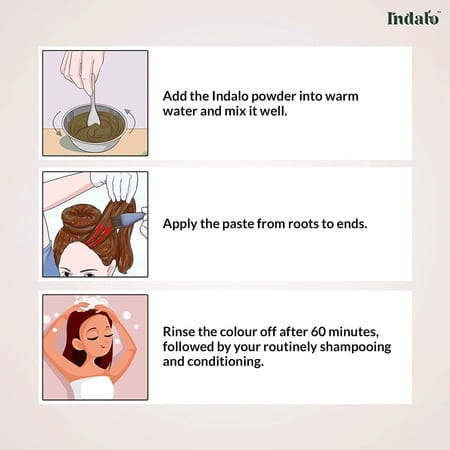 Indalo All-Natural Hair Treatment Pack Enriched With Bhringraj And Shikakai - 100G (Pack Of 3)