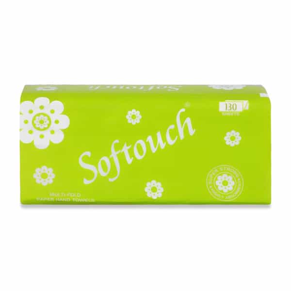 Softouch M Fold Paper Napkin (130 Sheet Per Pack) Set Of 5 (650 Sheet)