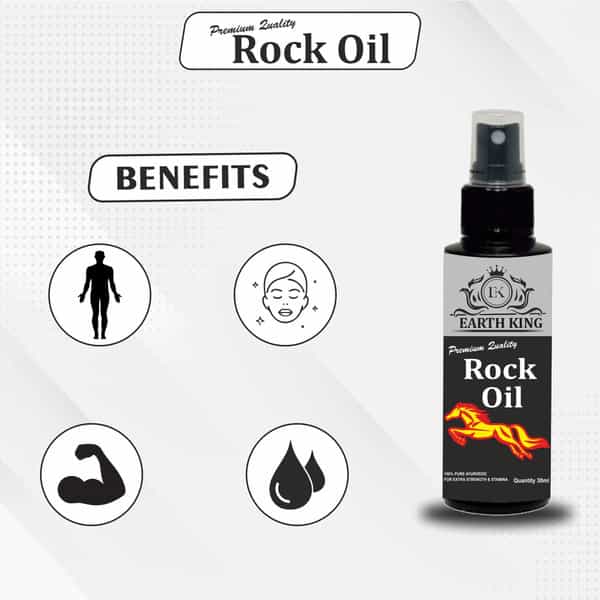 Earth King Rock Oil|Long Time | Penis Growth Massage Oil | Penis Enlargement Performance|Men|30Ml