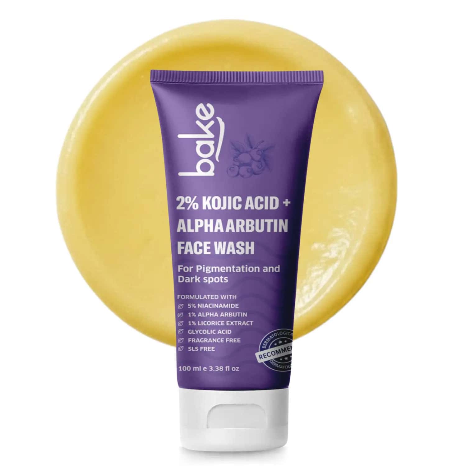 Bake 2% Kojic Brightening Face Wash With Arbutin & Niacinamide (100ml)