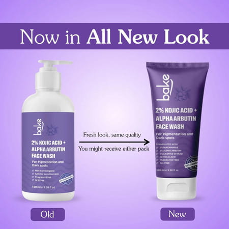 Bake 2% Kojic Brightening Face Wash With Arbutin & Niacinamide (100ml)