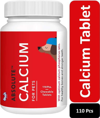 Drools Absolute Calcium Tablet - Dog Supplement 110 Pieces