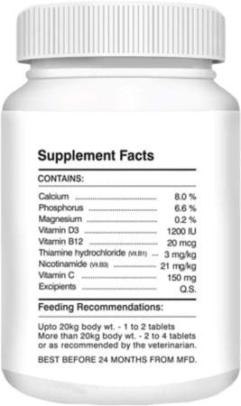 Drools Absolute Calcium Tablet - Dog Supplement 110 Pieces